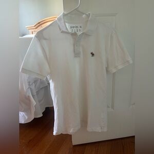 Abercrombie Men’s White Polo Shirt Short Sleeve